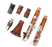 Clarinete Profesional Clarinete De Palisandro De 17 Teclas Tono Bb Teclas Niqueladas Instrumento De Clarinete Con Estuche De Transporte