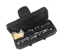 Clarinete Profesional Clarinete De Tono Eb De 17 Teclas, Cuerpo De Tubo De Goma Dura, Teclas De Níquel Chapadas, Clarinete Con Estuche De Transporte