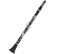 Clarinete Profesional Clarinete En Tono Bb De 17 Teclas, Cuerpo De Ébano, Clarinete Con Teclas Plateadas, Estuche De Transporte Y Accesorios