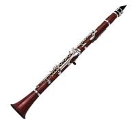 Clarinete Profesional Clarinete En Tono Bb De 17 Teclas, Cuerpo De Palisandro, Teclas Plateadas, Clarinete Con Estuche De Transporte Y Accesorios