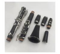 Clarinete Profesional Clarinete Plano Bb Tone B De 17 Teclas, Cuerpo De Baquelita, Teclas Niqueladas, Clarinete Para Estudiantes