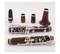 Clarinete profesional Dalbergia Retusa/cocobollo BB 18 teclas clarinete de madera maciza bañado en plata