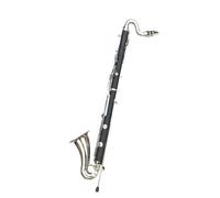 Clarinete Profesional Llaves Plateadas para Clarinete Bajo Afinación En Si Bemol Instrumento De Baquelita Clarinete De Tono Rico Y Duradero
