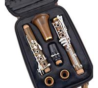 Clarinete Profesional Madera Cocobolo Sib Chapado En Plata Llaves Sib Klarnet (Color : Guatamalense)