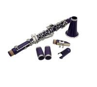 Clarinete púrpura 17 teclas Bb tono plano instrumento profesional de viento de madera baquelita en caja Clarinete Profesional