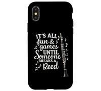 Clarinete Reed Música Divertida Banda De Marcha Escuela Humor Viento Carcasa para iPhone X/XS