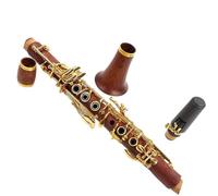 Clarinete Set Clarinete Mib Tono Redwood CLARINETE Buen Sonido (Color : Gold plated keys)