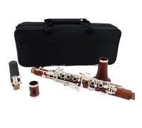 Clarinete Set Clarinete Mib Tono Redwood CLARINETE Buen Sonido (Color : Silver plated keys)