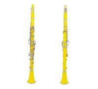 Clarinete Sib Clarinete ABS De 17 Notas Si Bemol Clarinete Profesional Principiante Instrumento De Viento De Madera Amarillo