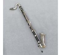 Clarinete Sib Clarinete Bajo Con Llave Plateada Clarinete Bb Instrumento De Baquelita Con Caja Hermoso Tono