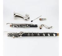 Clarinete Sib Clarinete Bajo E Alpaca ABS Resina De Ébano Instrumentos De Clarinete Profesionales(BAS-580)