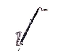 Clarinete Sib Clarinete Bajo Plano B Instrumento De Clarinete De Tubo Negro Instrumento De Rendimiento Para Principiantes Bañado En Plata De Baquelita