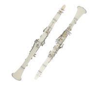 Clarinete Sib Clarinete Bb Blanco Clarinete Principiante En Si Bemol Para Orquestas Adultos(White)