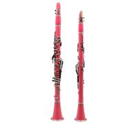 Clarinete Sib Clarinete Bb De Color 17 Teclas 6 Anillos Práctica De Interpretación De Clarinete Para Amantes De La Música/principiantes(Pink)