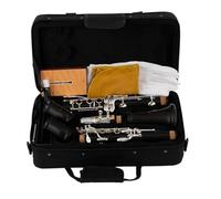 Clarinete Sib Clarinete Bb De Ébano Para Principiantes Botones Chapados En Plata 17 Teclas Clarinete De Madera G52