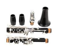 Clarinete Sib Clarinete Bb Ébano 17 Teclas Botones Chapados En Plata Clarinete De Madera De Ébano G53