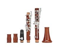 Clarinete Sib Clarinete Bb profesional de madera roja, 17 teclas, palisandro plateado H32, instrumentos de viento de madera