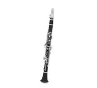 Clarinete Sib Clarinete C Clave Para Adultos Principiantes Cuerpo De Baquelita 17 Teclas Instrumento De Viento Negro Niquelado(A)