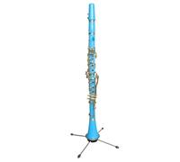 Clarinete Sib Clarinete De 17 Teclas De Color Tubo Negro Clarinete Profesional Para Principiantes Tecla Plana B Aspecto Hermoso(Sky blue)