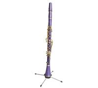 Clarinete Sib Clarinete De 17 Teclas De Color Tubo Negro Clarinete Profesional Para Principiantes Tecla Plana B Aspecto Hermoso(Purple)