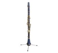 Clarinete Sib Clarinete De 17 Teclas De Color Tubo Negro Clarinete Profesional Para Principiantes Tecla Plana B Aspecto Hermoso(Dark blue)