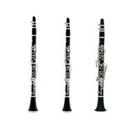Clarinete Sib Clarinete De Ébano Instrumento De Viento Profesional Niquelado De Latón Plano En Si Bemol De 17 Teclas Clarinete De Baquelita(501 bakelite)