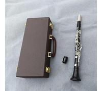 Clarinete Sib Clarinete De Ébano Profesional Tono E Ébano Plateado Madera Maciza