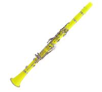Clarinete Sib Clarinete De Instrumento De Nivel De Rendimiento De 17 Teclas Clarinete Amarillo Instrumento De Viento De Madera Para Principiantes
