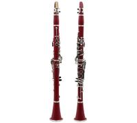 Clarinete Sib Clarinete Si Bemol Clarinete De Baquelita De 17 Teclas Juego De Clarinete De Instrumento De Clasificación Para Adultos(Red)