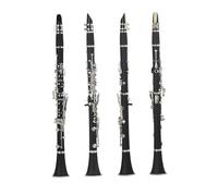 Clarinete Sib Clarinete Sib Negro 17 Teclas 6 Anillos Práctica De Interpretación De Clarinete Para Principiantes