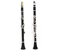Clarinete Sib Clarinete Tubo Negro B Plano Clarinete De Baquelita Plateado Instrumento De Examen De Rendimiento De Nivel Básico Para Principiantes