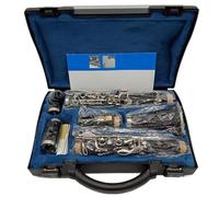 Clarinete Sib Clarinetes Bb De Baquelita E12F Clarinete Profesional Llaves Chapadas En Plata 17 Teclas Con Estuche