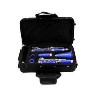 Clarinete Sib De 17 Teclas Instrumento De Viento Madera Profesional De Baquelita Con Estuche De Color Instrumento Musical Clarinete(Blue)