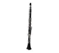 Clarinete Sib de Calidad de Sonido Profesional, Llave Chapada en Níquel de Plástico de Ingeniería, Kit Completo con, Correa, Tela, Clip de Caña, Clarinete para