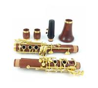 Clarinete Sib Tono Madera Ébano Plateado 18 Llaves Plateadas Granadilla Sib(B)