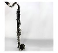 Clarinetes Bass Clarinet B-Low Hard Bakelite Tube Plateado Plateado Clarinete principiantes