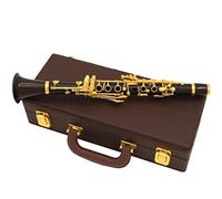 Clarinetes EB 18 Keys Clarinet Ebony Wood Clarinet Gold Pated Key E FFAT Sweet Tone Clarinete principiantes