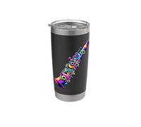 Clarinetista De Instrumentos De Clarinete De Arte Pop Vaso térmico de acero inoxidable de doble pared