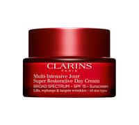 CLARINS Crema de D a Super Restauradora con FPS 15 de Amplio Espectro | Hidratante Antiedad para Piel Madura Debilitada por Cambios Hormonales |