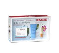 Clarins Crema Hidratante Hydra Essentiel Estuche Set 3 pz (Crema Día 50 ml + Noche 15 ml + Aceite Labios #08)