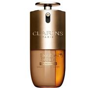 CLARINS Double Serum Foundation | Base líquida híbrida 2 en 1 | Acabado satinado luminoso | Cobertura media a completa | 12 horas de retención y comodidad | Brillo natural | 30 ml