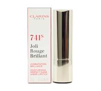 Clarins - Joli Rouge Brillant Brillo Labial, 3.5g #741S Red Orange