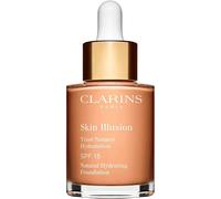 Clarins Skin Illusion Base de maquillaje líquida hidratante Piel desnuda 30mL 112 Amber
