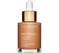 Clarins Skin Illusion Base de maquillaje líquida hidratante Piel desnuda 30mL 113 Chestnut