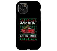 Clark Family Christmas Red Truck Personalised Funny Xmas Carcasa para iPhone 11 Pro