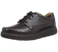 Clarks Un Abode Ease, Zapatos de Cordones Derby Hombre, Negro (Black Leather), 41.5 EU
