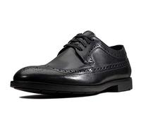Clarks Ronnie Limit, Brogues Hombre, Piel Negra, 42.5 EU