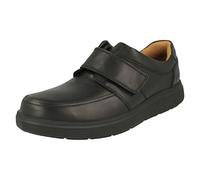 Clarks Originals Mocasín para hombre Un Abode Strap piel negra 42 EU ancho