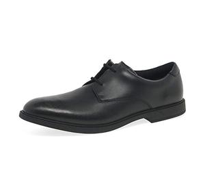 Clarks 261428317 Niños Zapatos de Cordones Derby, Negro (Black Leather Black Leather), 35.5 EU