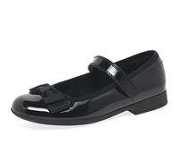 Clarks 261428527 Niñas Sandalias Punta Cerrada, Negro (Black Pat Black Pat), 24 EU